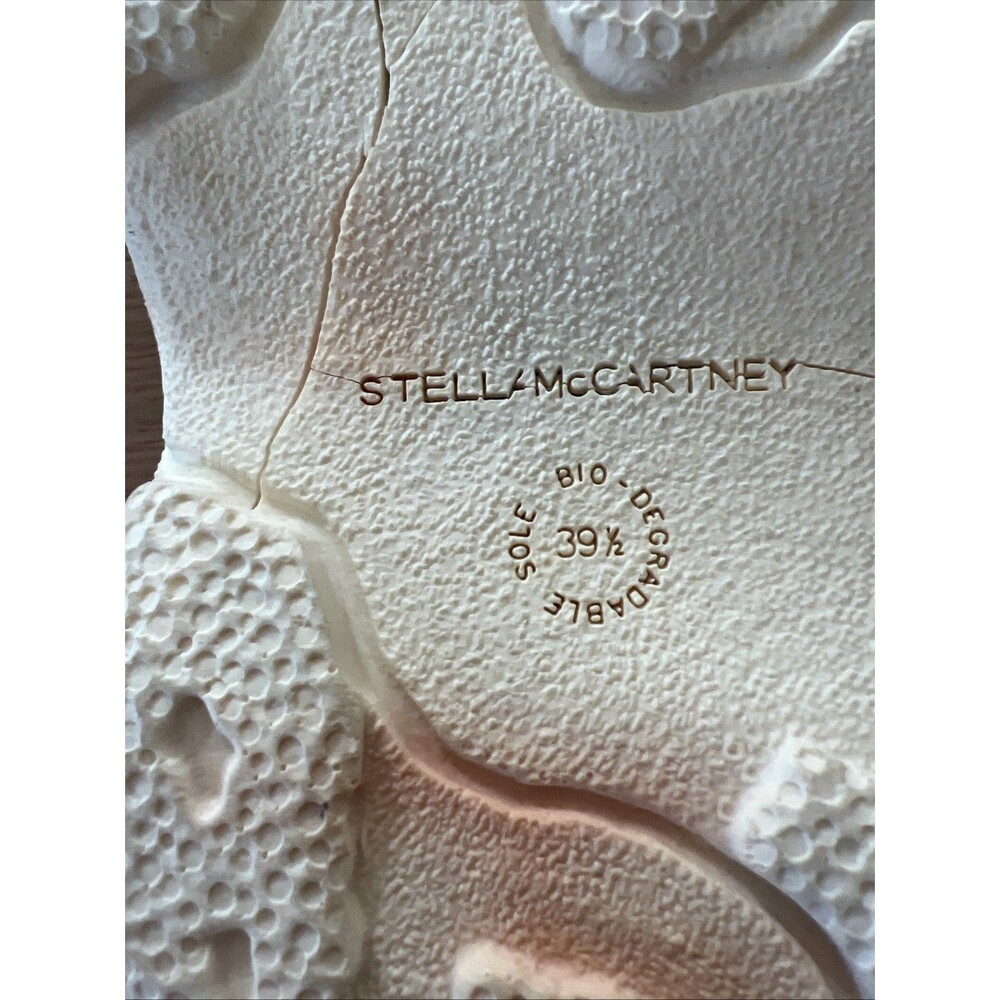 Stella McCartney Women's Sandals Size 39.5 Toe Strap Leather Cork --Damaged! - Picture 14 of 15